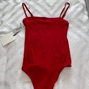 Aritzia Red Bodysuit!
